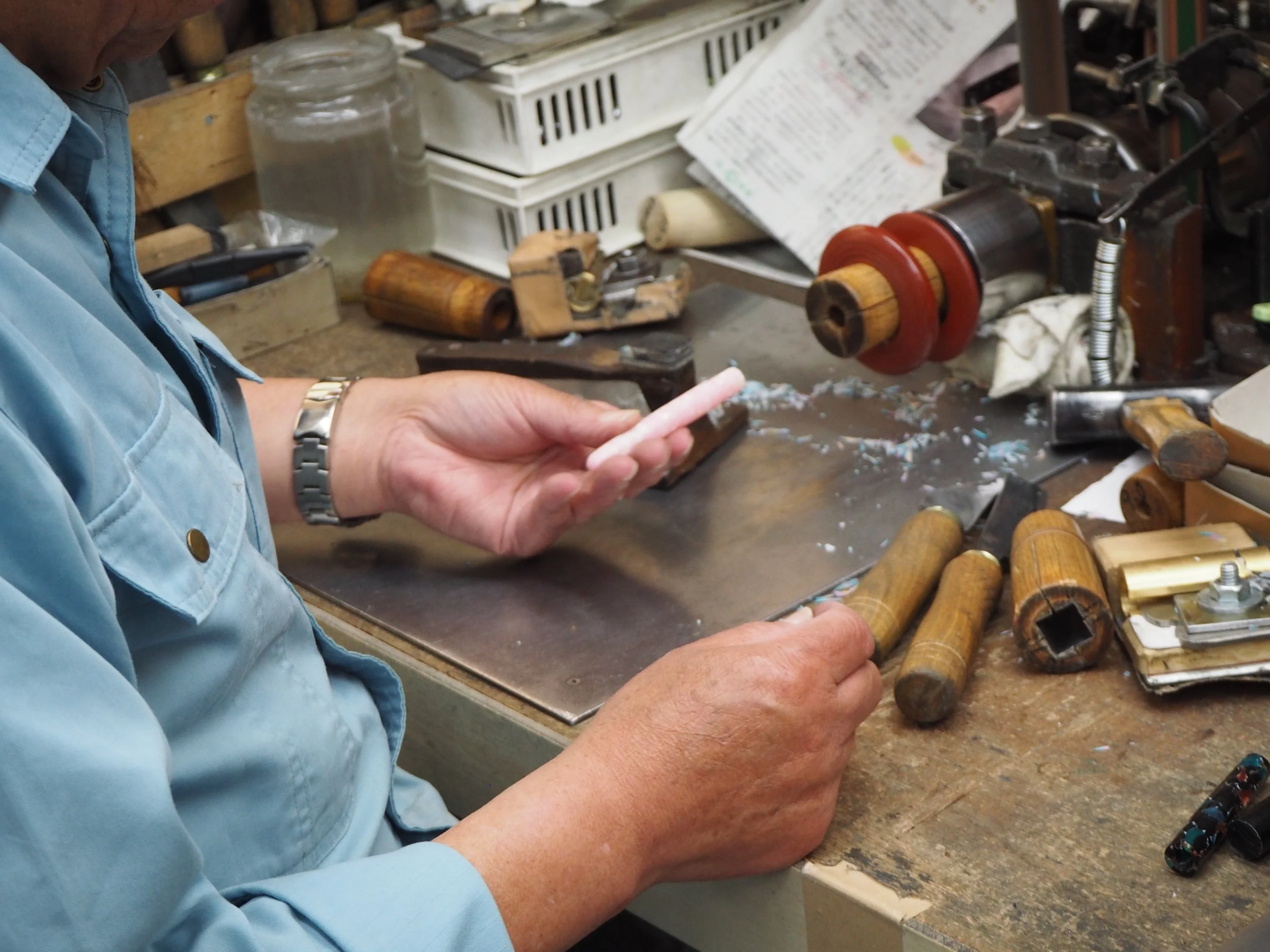 Ohnishi Seisakusho Lemon Sherbert Acetate Ballpoint Pen - Image 3